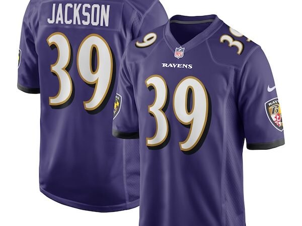 Eddie Jackson Baltimore Ravens Nike Team Game Jersey -  Purple