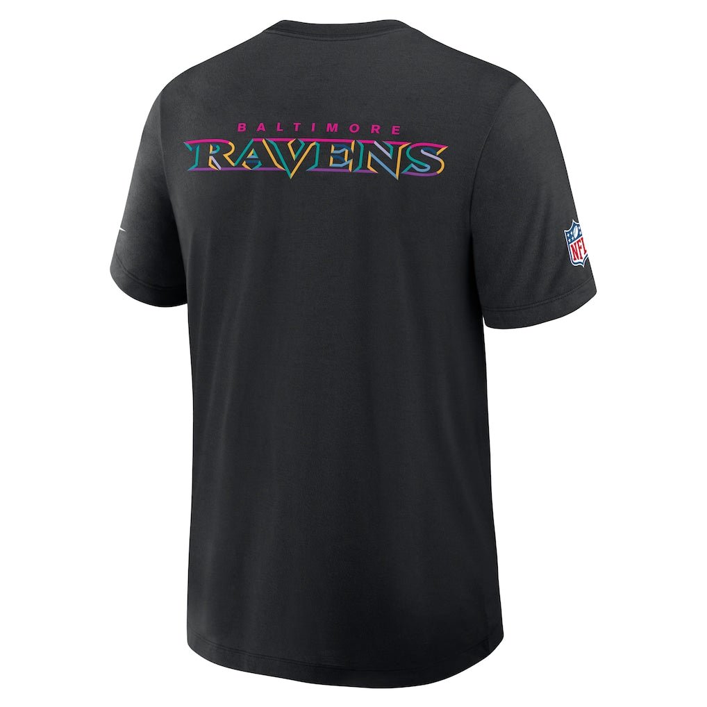 Baltimore Ravens Nike 2025 NFL Crucial Catch Tri-Blend Dri-FIT T-Shirt - Black