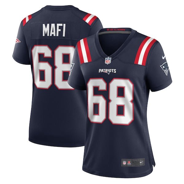 Atonio Mafi New England Patriots Nike Women's Team Game Jersey - Navy