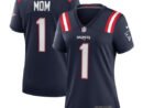 Number 1 Mom New England Patriots Nike Women's Game Jersey - Navy