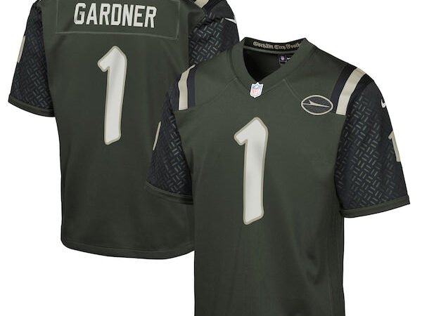 Ahmad Sauce Gardner New York Jets Nike Youth 2025 Rivalries Collection Game Jersey - Gotham Green
