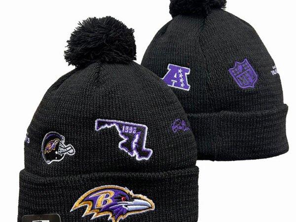 BALTIMORE RAVENS KNIT HAT