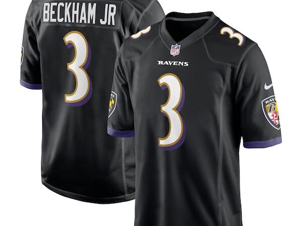 Odell Beckham Jr. Baltimore Ravens Nike Alternate Game Jersey - Black/White