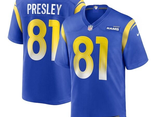Brennan Presley Los Angeles Rams Nike Team Game Jersey -  Royal