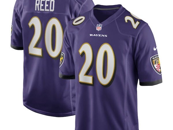 Ed Reed Baltimore Ravens Nike Game Retired Player Jersey - Purple