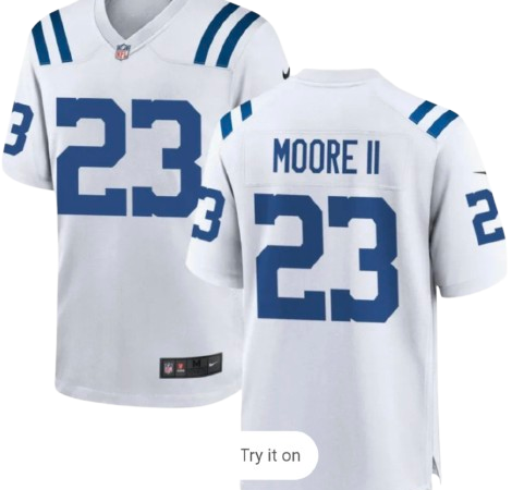 Kenny Moore II Indianapolis Colts Nike Youth Game Jersey - White
