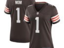 Number 1 Mom Cleveland Browns Nike Women's Game Jersey - Brown