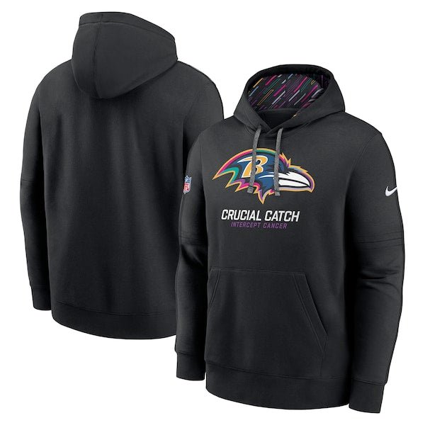 Baltimore Ravens Nike 2024 NFL Crucial Catch Club Pullover Hoodie - Black