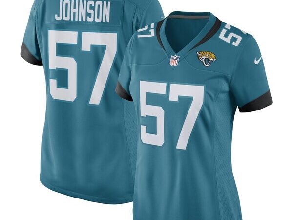 Caleb Johnson Jacksonville Jaguars Nike Women's Game Player Jersey - Teal