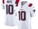 Drake Maye New England Patriots Nike  Vapor F.U.S.E. Limited Jersey - White/Red/Navy