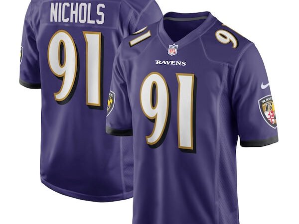 Rayshad Nichols Baltimore Ravens Nike Game Player Jersey - Purple