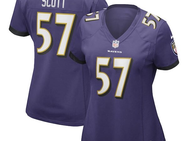 Bart Scott Baltimore Ravens Nike Women's Game Retired Player Jersey - Purple