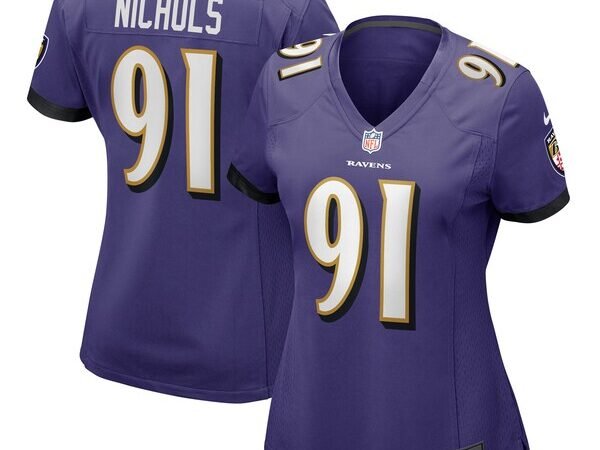 Rayshad Nichols Baltimore Ravens Nike Women's Game Player Jersey - Purple
