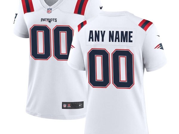 Nike New England Patriots Women's Custom Game Jersey - White