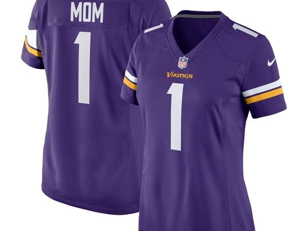 Number 1 Mom Minnesota Vikings Nike Women's Game Jersey - Purple
