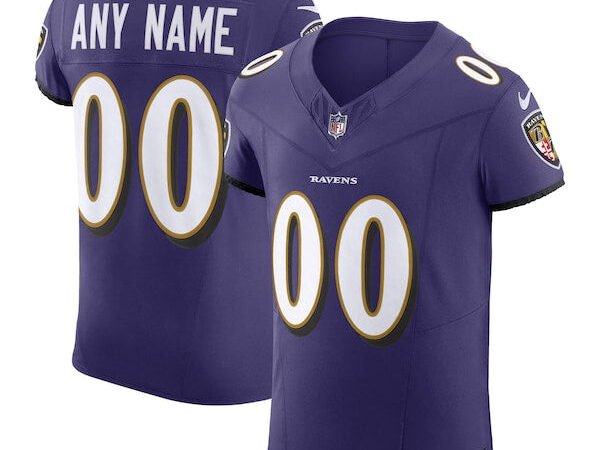 Baltimore Ravens Nike Vapor F.U.S.E. Elite Custom Jersey - Purple