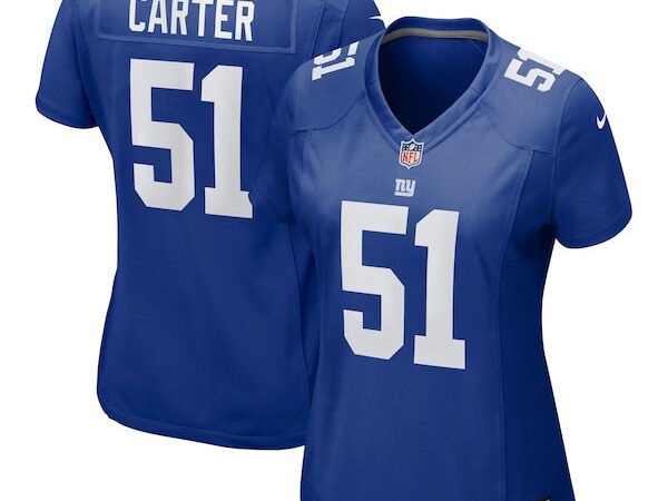 Abdul Carter New York Giants Nike Women's First Round Pick Game Jersey - Royal