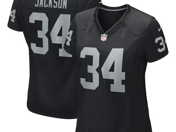 Bo Jackson Las Vegas Raiders Nike Women's Game Retired Player Jersey - Black