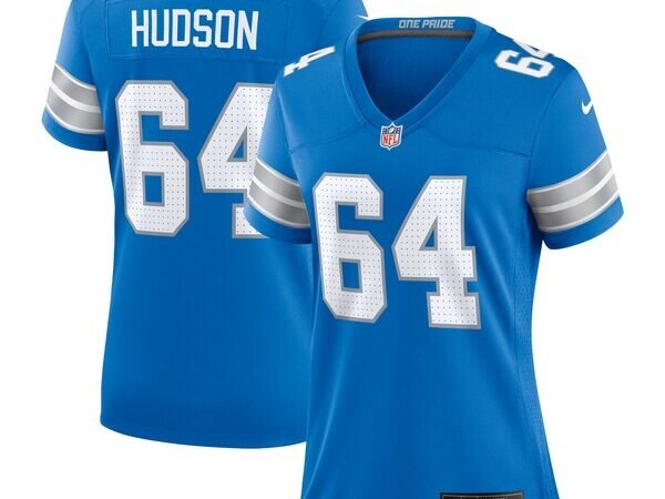 Bryan Hudson Detroit Lions Nike Women's Game Jersey - Blue
