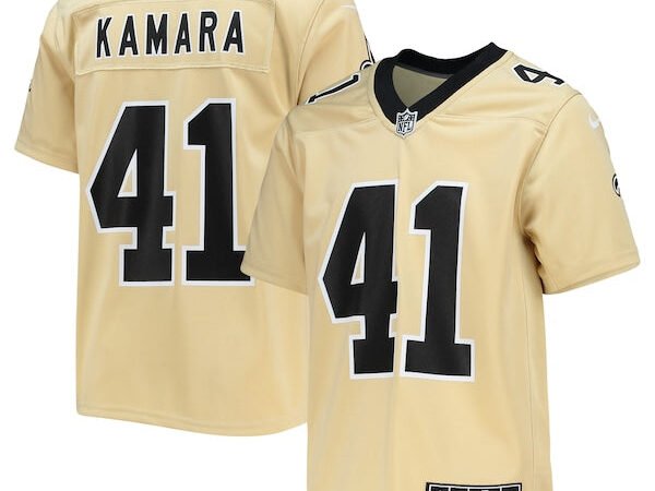 Alvin Kamara New Orleans Saints Nike Youth Inverted Team Game Jersey - Gold