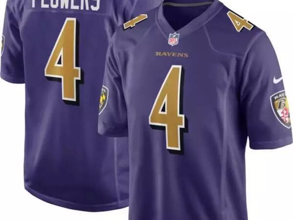 Zay Flowers Baltimore Ravens Nike Vapor Untouchable Color Rush Limited Player Jersey - Purple