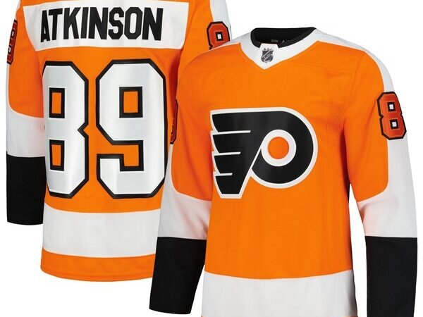 Cam Atkinson Philadelphia Flyers adidas Home Primegreen Authentic Pro Player Jersey - Orange