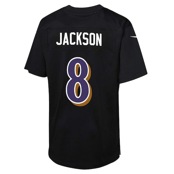 Lamar Jackson Baltimore Ravens Nike Youth Fashion Game Jersey - Black