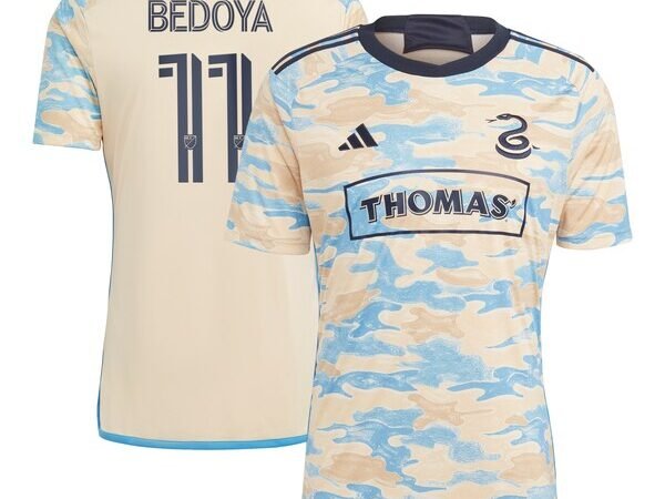 Alejandro Bedoya Philadelphia Union adidas 2024 For Philly Replica Jersey - Tan