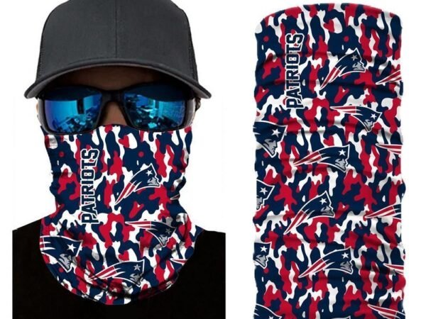 CAMO NEW ENGLAND PATRIOTS FACE MASK BANDANAS