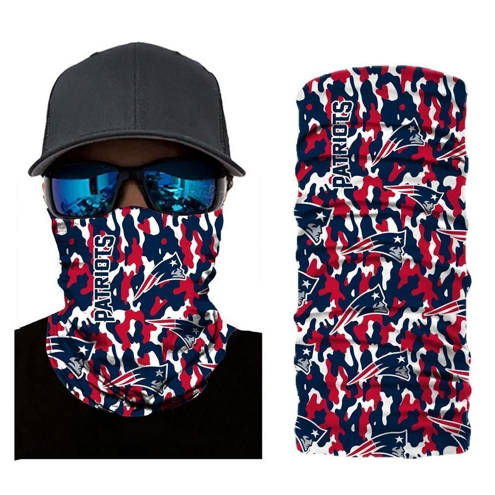 CAMO NEW ENGLAND PATRIOTS FACE MASK BANDANAS
