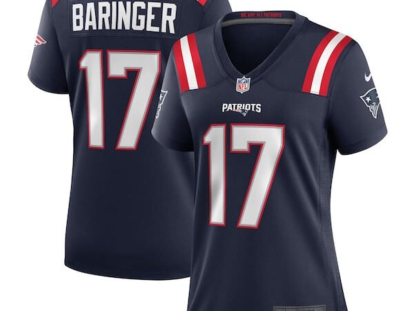 Bryce Baringer New England Patriots Nike Women's Team Game Jersey -  Navy
