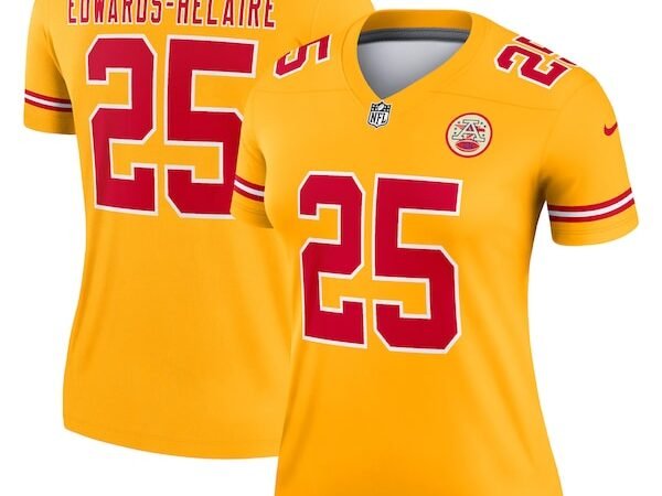 Clyde Edwards-Helaire Kansas City Chiefs Nike Women's Inverted Legend Jersey - Gold