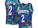 Larry Johnson Charlotte Hornets 1992/93 Hardwood Classics Lunar New Year Swingman Jersey - Teal