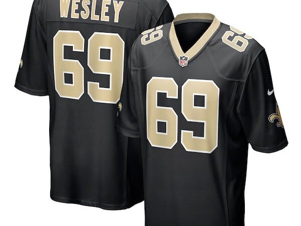 Barry Wesley New Orleans Saints Nike Team Game Jersey -  Black