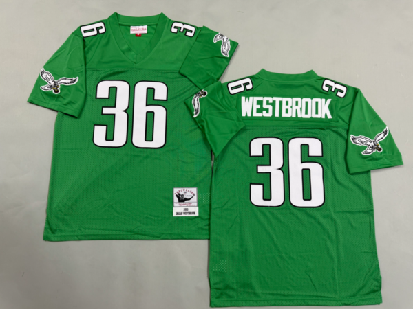 Brian Westbrook Philadelphia Eagles Authentic Throwback Retired Player Jersey