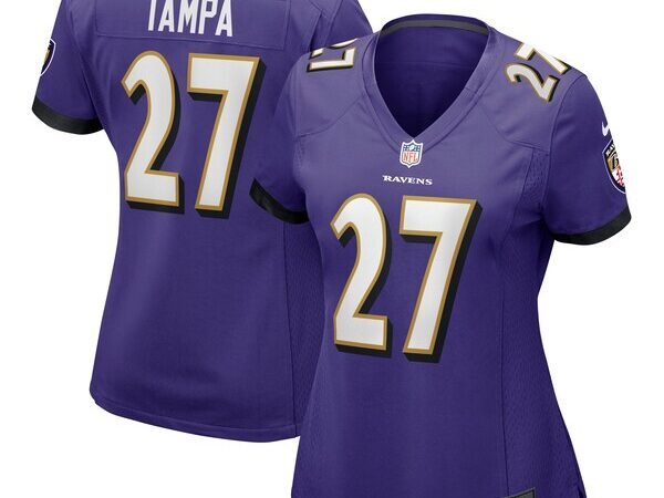 T.J. Tampa Baltimore Ravens Nike Women's  Game Jersey -  Purple
