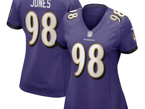 Travis Jones Baltimore Ravens Nike Women's Player Game Jersey - Purple