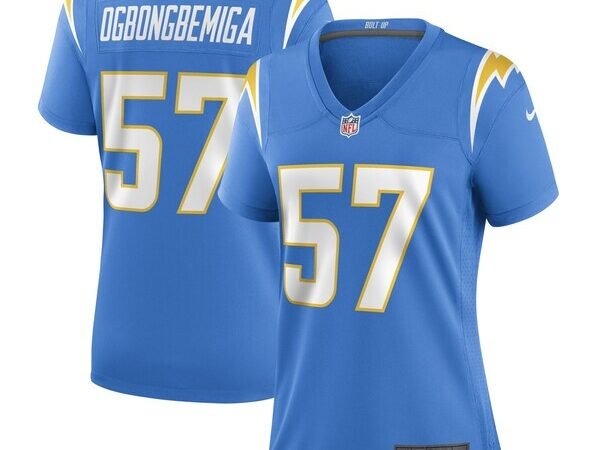 Amen Ogbongbemiga Los Angeles Chargers Nike Women's Game Player Jersey - Powder Blue