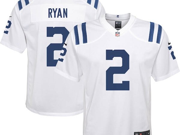 Matt Ryan Indianapolis Colts Nike Youth Away Game Jersey - White/Royal