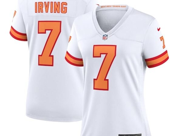 Bucky Irving '76 Tampa Bay Buccaneers Nike Women's Game Jersey - White/Red/Orange