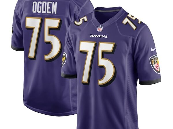 Jonathan Ogden Baltimore Ravens Nike Retired Player Game Jersey - Purple