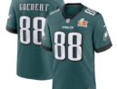 Dallas Goedert Philadelphia Eagles Nike Super Bowl LIX Game Player Jersey - Midnight Green