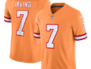 Bucky Irving Tampa Bay Buccaneers Nike Alternate 2 Throwback Vapor F.U.S.E. Limited Jersey - Orange/White
