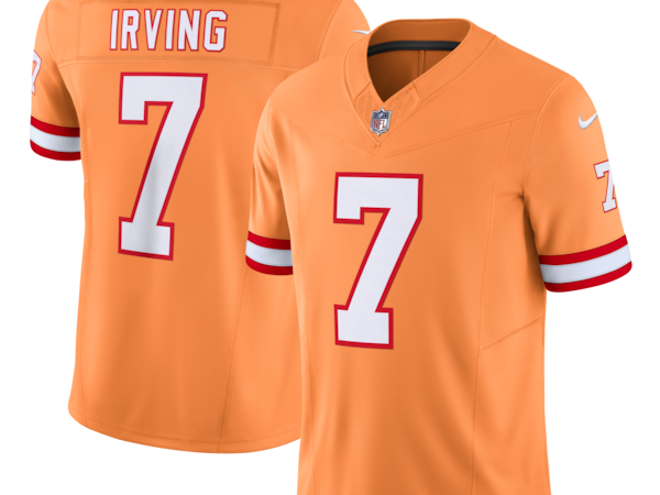Bucky Irving Tampa Bay Buccaneers Nike Alternate 2 Throwback Vapor F.U.S.E. Limited Jersey - Orange/White