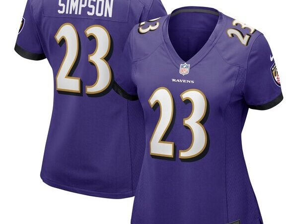 Trenton Simpson Baltimore Ravens Nike Women's  Game Jersey -  Purple