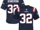 TreVeyon Henderson New England Patriots Nike Youth Team Game Jersey - Navy