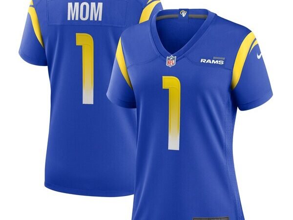 Number 1 Mom Los Angeles Rams Nike Women's Game Jersey - Royal