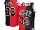 Scottie Pippen Chicago Bulls Big & Tall Hardwood Classics 1997/98 Split Swingman Jersey - Red/Black