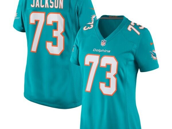 Austin Jackson Miami Dolphins Nike Women's Game Jersey - Aqua