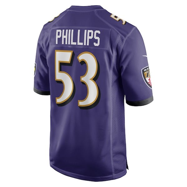 Del'Shawn Phillips Baltimore Ravens Nike Game Player Jersey - Purple